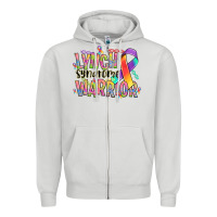 Dove Grey lynch syndrome warrior Zipper Hoodie - NancyCooperArtShop