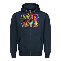 Navy lynch syndrome warrior Zipper Hoodie - NancyCooperArtShop