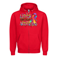 Red lynch syndrome warrior Zipper Hoodie - NancyCooperArtShop