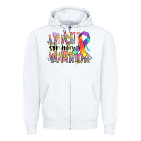 White lynch syndrome warrior Zipper Hoodie - NancyCooperArtShop