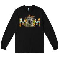 Black Western Hampshire Sheep Mom Long Sleeve Tee - LillyAllenDesigns