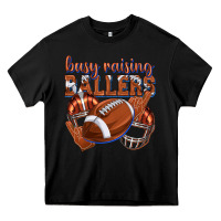 Black busy raising ballers football Heavy Core Tee - texasbilliewilder