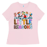 Bubblegum Pink i love my job for all the little reason Ladies Tee - RanaPortraitStore