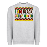 Heather Grey i am black every month Heavyweight Sweatshirt - Artiststas