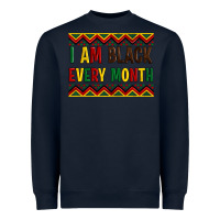 Navy i am black every month Heavyweight Sweatshirt - Artiststas