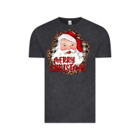 Vintage Black merry christmas santa Vintage Tee - JahusDesignShop