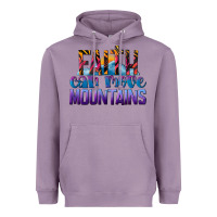 Lavender Faith Can Move Mountains Heavyweight Hoodie - LillyAllenDesigns