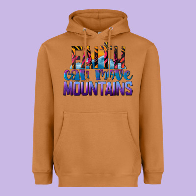Faith Can Move Mountains Heavyweight Hoodie Designed By Lillyallendesigns