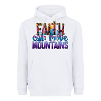 White Faith Can Move Mountains Heavyweight Hoodie - LillyAllenDesigns