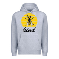 Heather Grey Bee Kind Premium Hoodie - Bettercallsaul