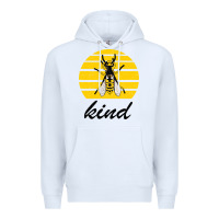 White Bee Kind Premium Hoodie - Bettercallsaul