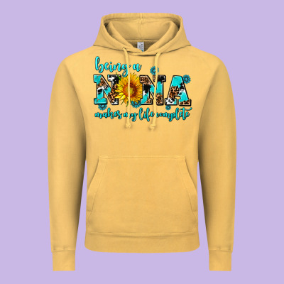 Being A Nana Makes My Life Complete Vintage Hoodie Designed By Adodesignshop