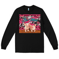 Black be mine valentine's day pigs Long Sleeve Tee - Jasminsmagicworld