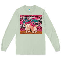 Matcha be mine valentine's day pigs Long Sleeve Tee - Jasminsmagicworld