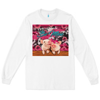 White be mine valentine's day pigs Long Sleeve Tee - Jasminsmagicworld