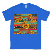 True Royal sunflower serape wood and cowhide Classic Tee - Artiststas