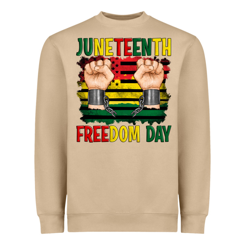 Juneteenth Freedom Day Heavyweight Sweatshirt by Artiststas | Teevron
