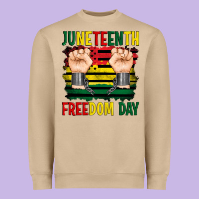 Juneteenth Freedom Day Heavyweight Sweatshirt Designed By Artiststas
