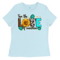 Baby Blue for the love of sunshine Ladies Tee - RanaPortraitStore