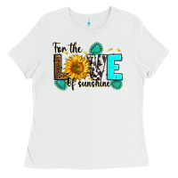 White for the love of sunshine Ladies Tee - RanaPortraitStore