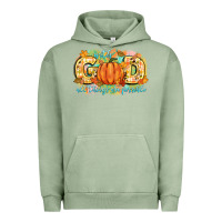 Pigment Oil Green with god all things are possible Urban Hoodie - CowGirlArtShop