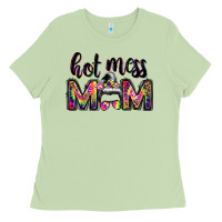 Matcha hot mess mom messy bun Ladies Tee - JahusDesignShop