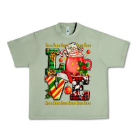 Oil Green love with coffee cup and christmas lights Urban Heavy Tee - AdoDesignShop