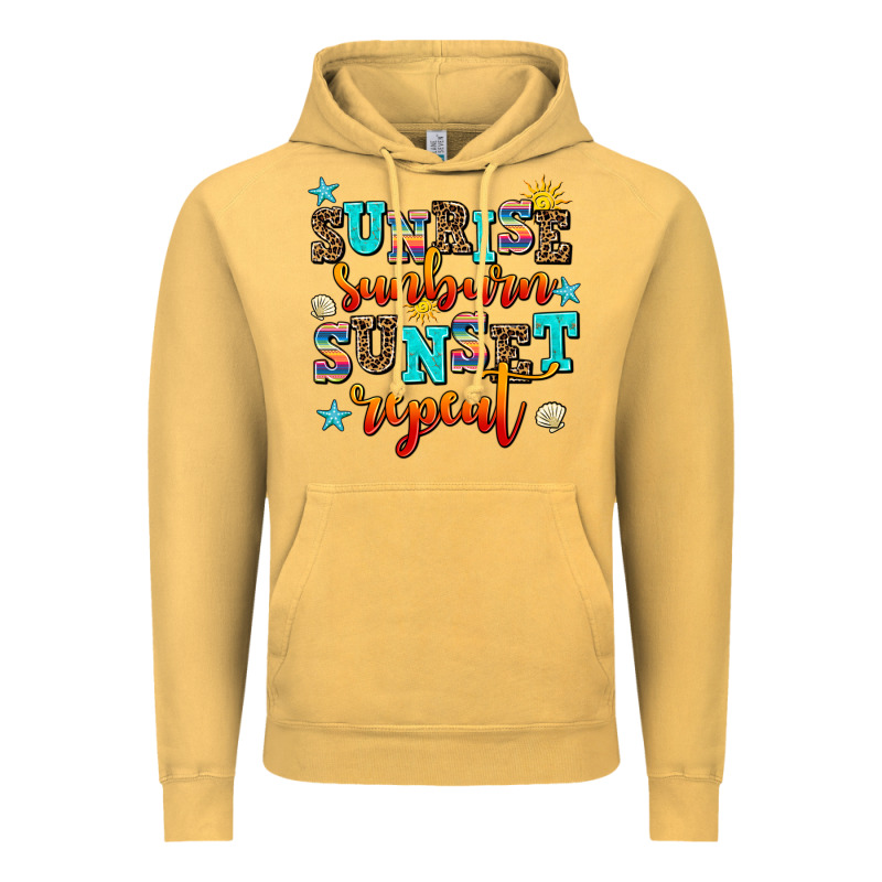 Sunrise Sunburn Sunset Repeat Vintage Hoodie by AdoDesignShop | Teevron