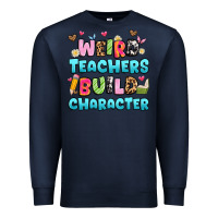 Navy weird teachers build character Premium Sweatshirt - Artiststas