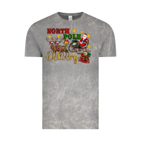 Cloud Rock North Pole Delivery Santa Sleigh Vintage Tee - Artiststas
