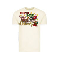 Vintage Arctic North Pole Delivery Santa Sleigh Vintage Tee - Artiststas