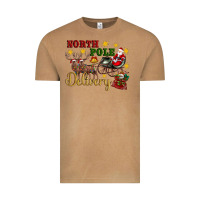 Vintage Camel North Pole Delivery Santa Sleigh Vintage Tee - Artiststas