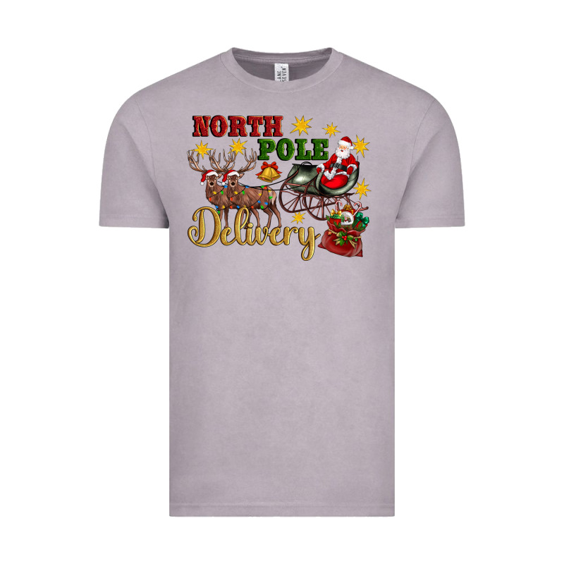 North Pole Delivery Santa Sleigh Vintage Tee by Artiststas | Teevron