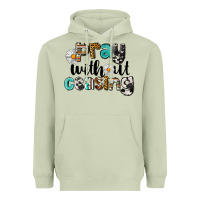 Matcha Pray Without Ceasing Heavyweight Hoodie - LillyAllenDesigns