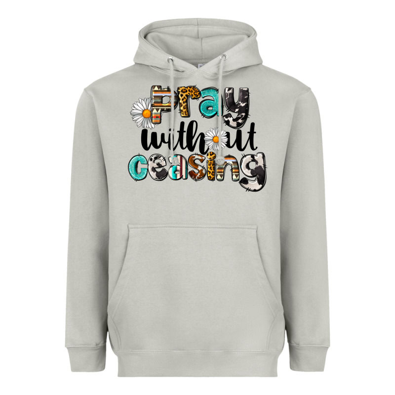 Pray Without Ceasing Heavyweight Hoodie by LillyAllenDesigns | Teevron