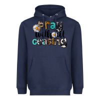 Navy Pray Without Ceasing Heavyweight Hoodie - LillyAllenDesigns
