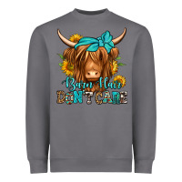 Storm barn hair don't care long haired cow Heavyweight Sweatshirt - Jasminsmagicworld