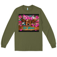 Army Green be mine valentine's day cow Long Sleeve Tee - Jasminsmagicworld