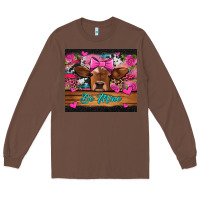 Chestnut be mine valentine's day cow Long Sleeve Tee - Jasminsmagicworld