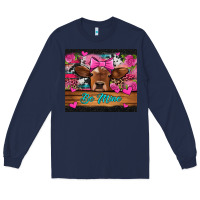 Navy be mine valentine's day cow Long Sleeve Tee - Jasminsmagicworld