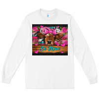 White be mine valentine's day cow Long Sleeve Tee - Jasminsmagicworld