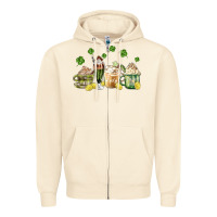 Sandshell patricks day coffee Zipper Hoodie - MaliasSmallBusiness