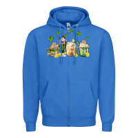 True Royal patricks day coffee Zipper Hoodie - MaliasSmallBusiness