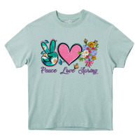 Arona peace love springwith flowers and butterfly Heavy Core Tee - Artiststas