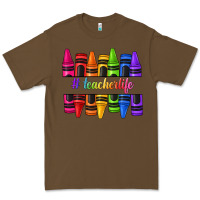 Cacao teacher life crayons Premium Tee - texasbilliewilder