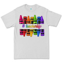 Dove Grey teacher life crayons Premium Tee - texasbilliewilder