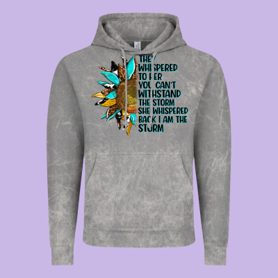 Sunflower They Whispered To Her Vintage Hoodie Designed By Adodesignshop