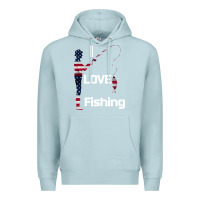 Blue Mist I love fishing Premium Hoodie - Bettercallsaul