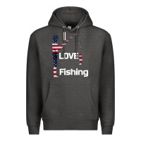 Charcoal Heather I love fishing Premium Hoodie - Bettercallsaul