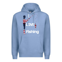 Colony Blue I love fishing Premium Hoodie - Bettercallsaul